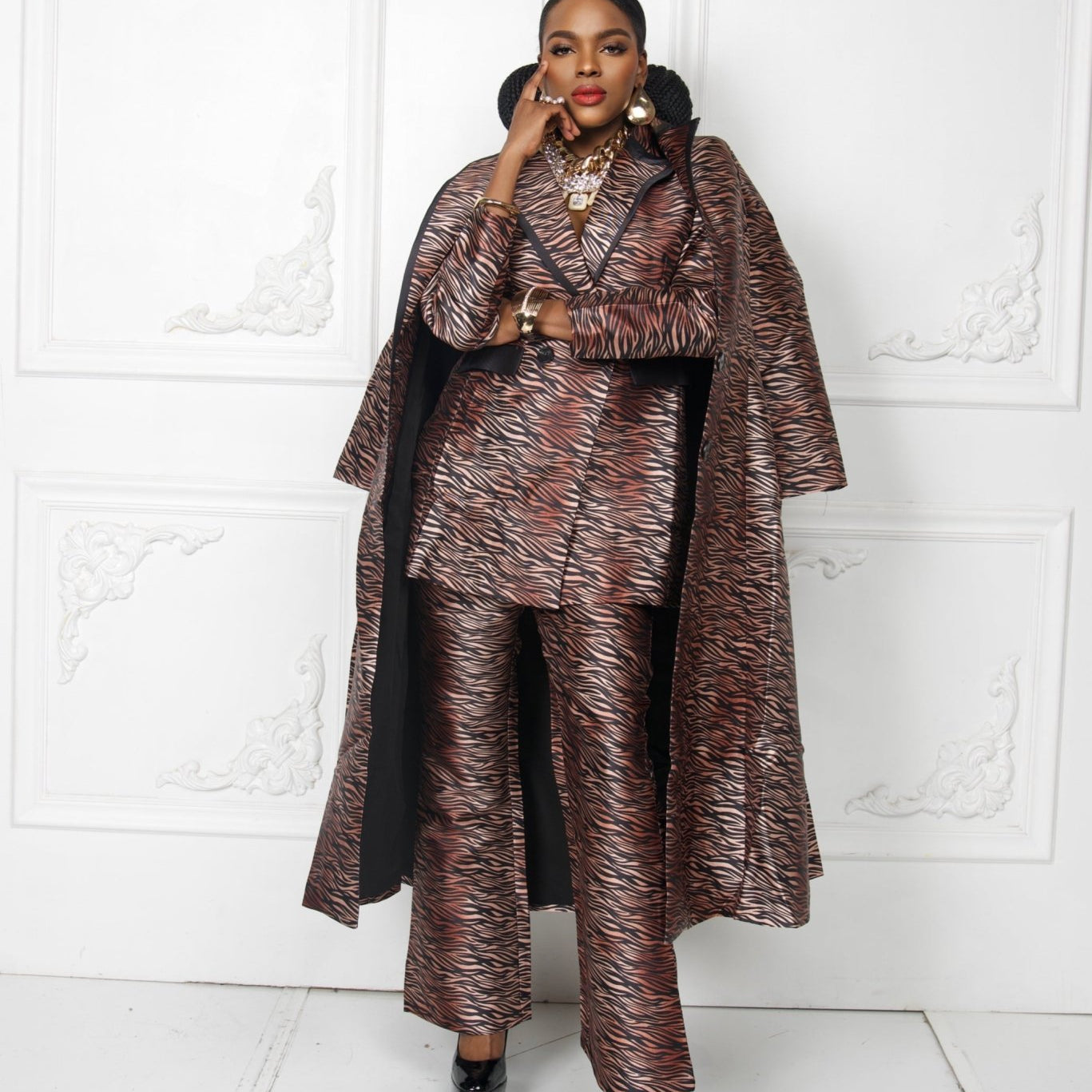 Animal Print Pant and Jacket set - Trufacebygrace