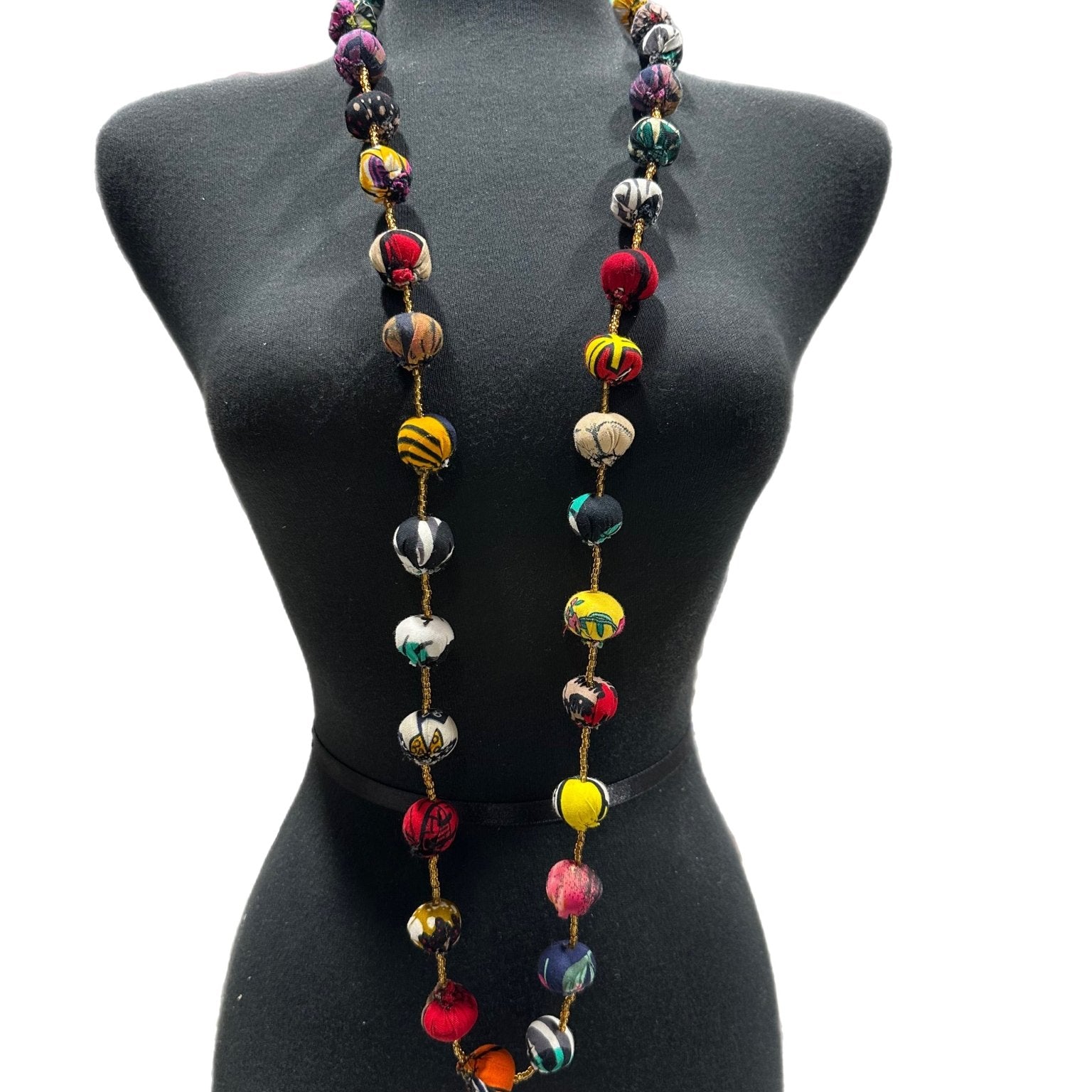 Ankara Balls Necklace - Trufacebygrace