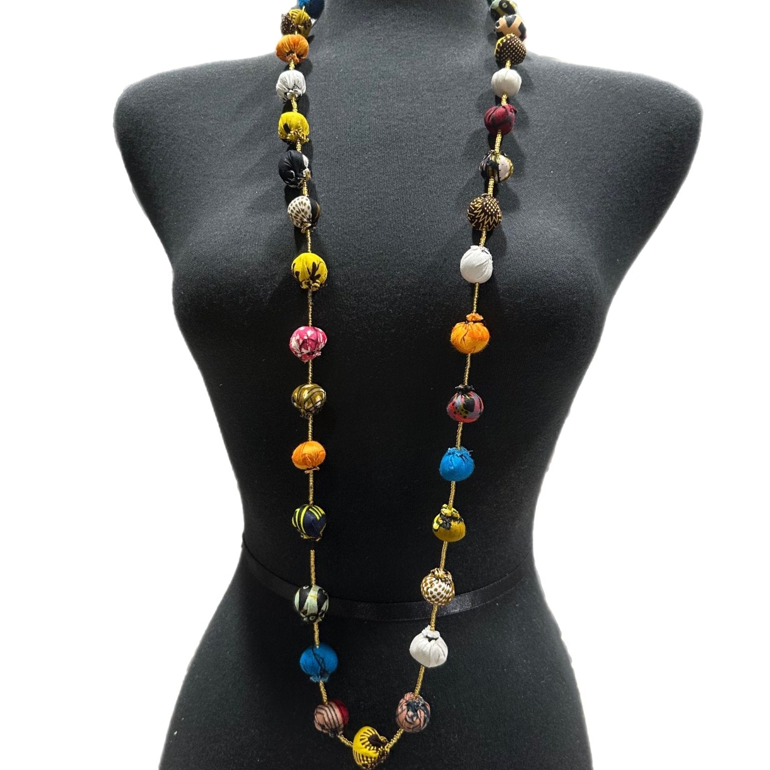 Ankara Balls Necklace - Trufacebygrace