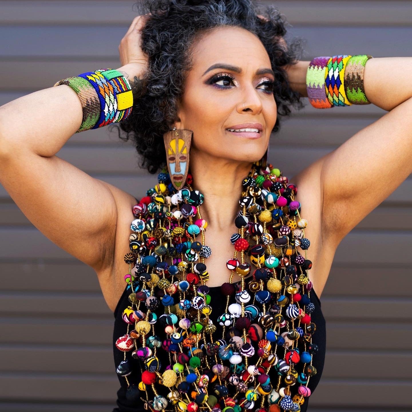Ankara Balls Necklace - Trufacebygrace