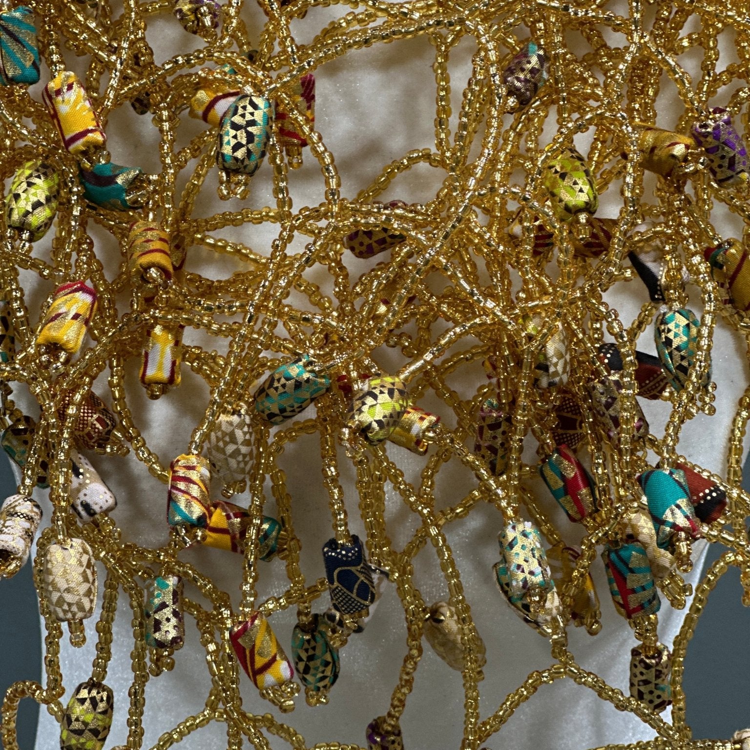 Ankara Bloom Cascade Necklace - Trufacebygrace