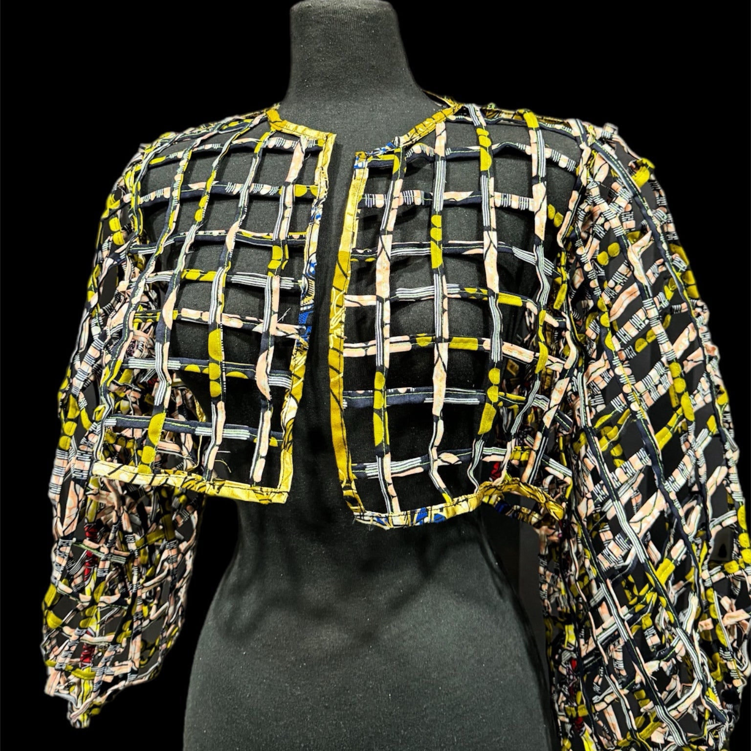Ankara laced / Net short top/Coverup - Trufacebygrace