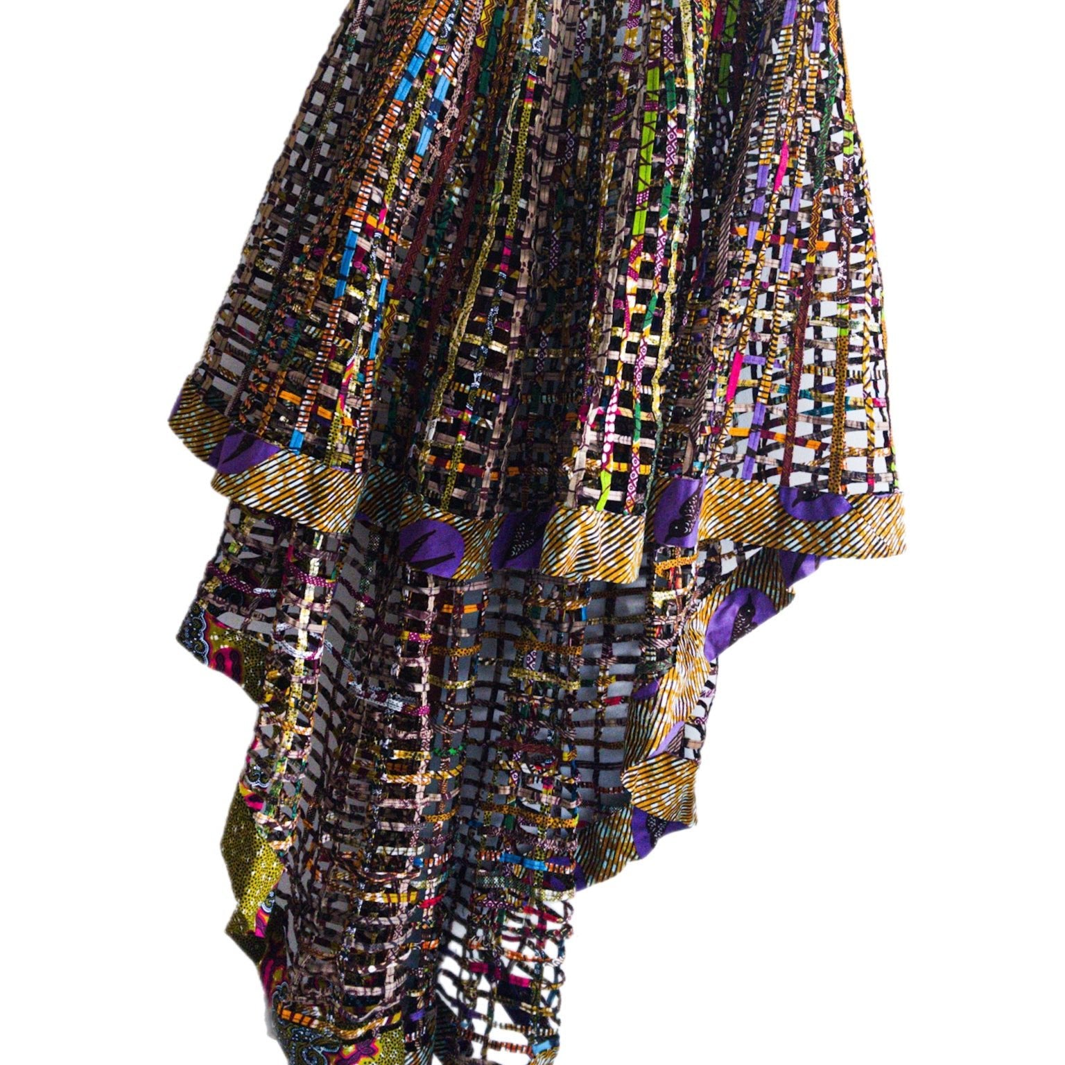 Ankara Laced Skirt High - Low - Trufacebygrace