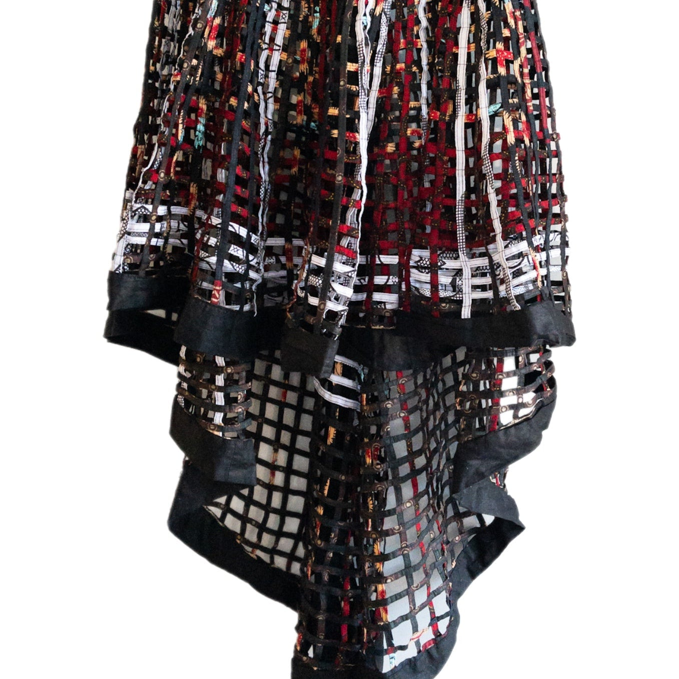 Ankara Laced Skirt High - Low - Trufacebygrace
