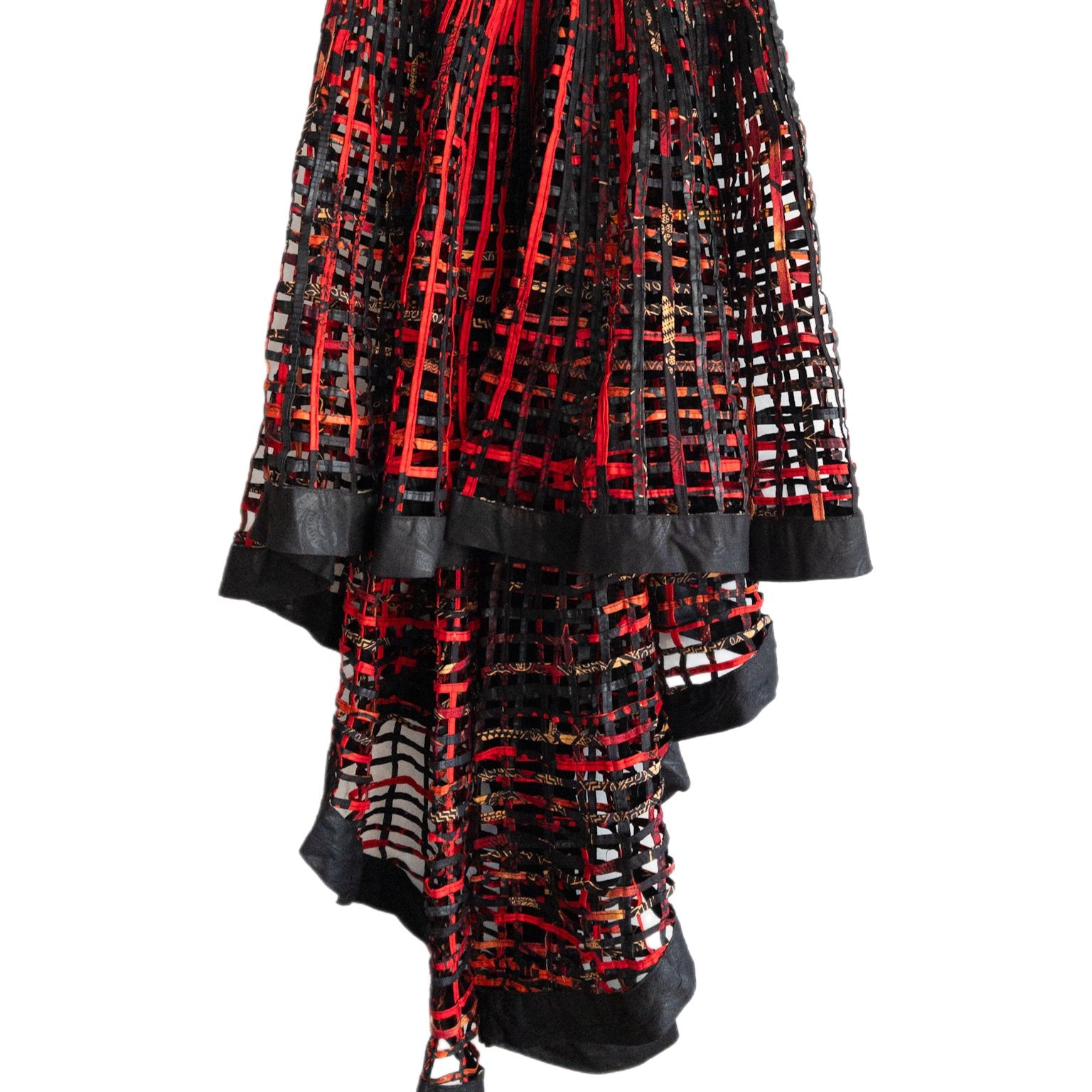 Ankara Laced Skirt High - Low - Trufacebygrace