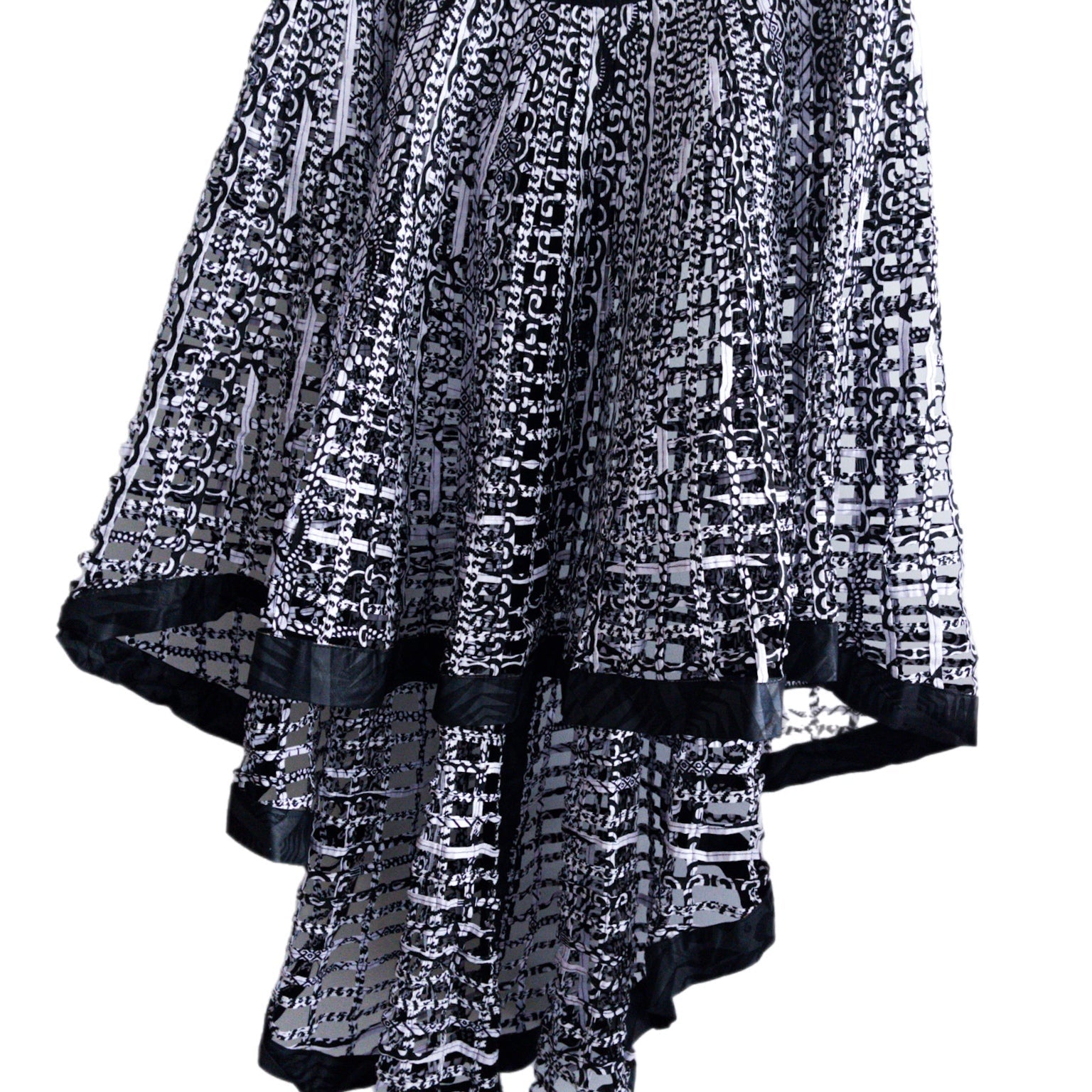 Ankara Laced Skirt High - Low - Trufacebygrace