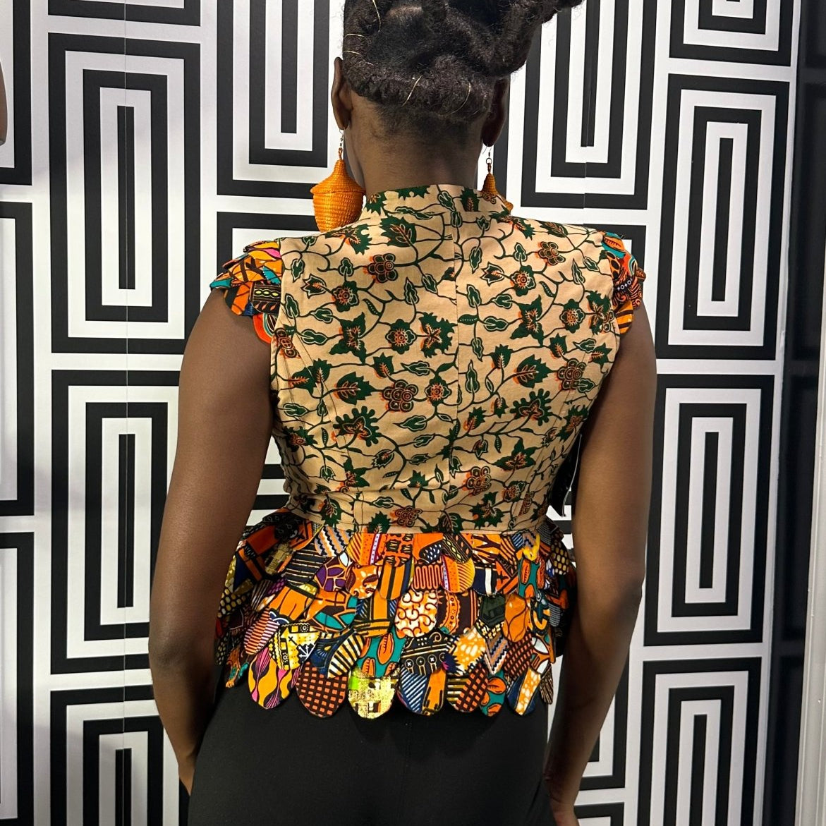 Ankara print blazer/top - Trufacebygrace
