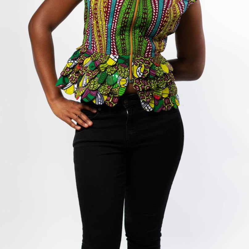 Ankara print blazer/top - Trufacebygrace