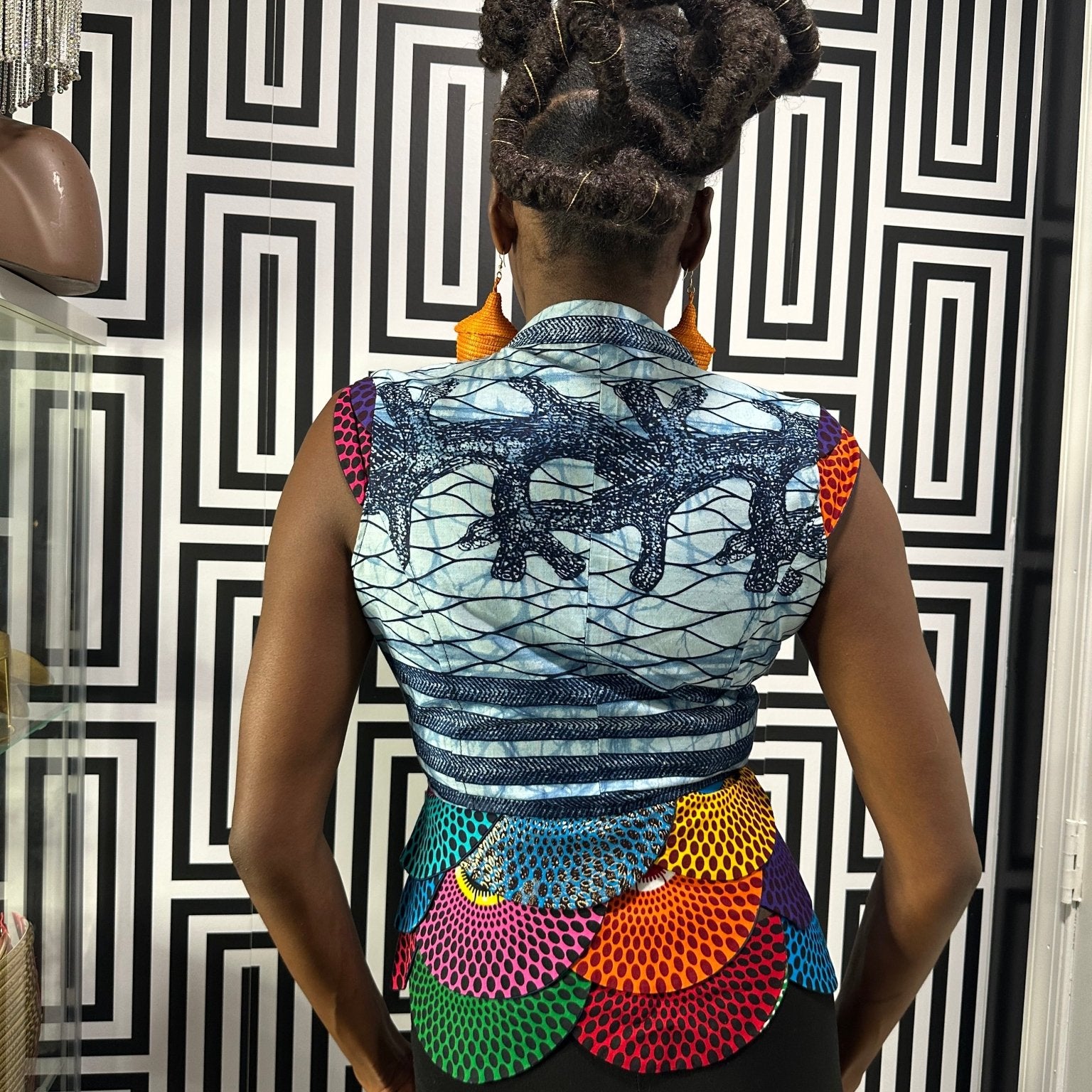 Ankara print blazer/top - Trufacebygrace