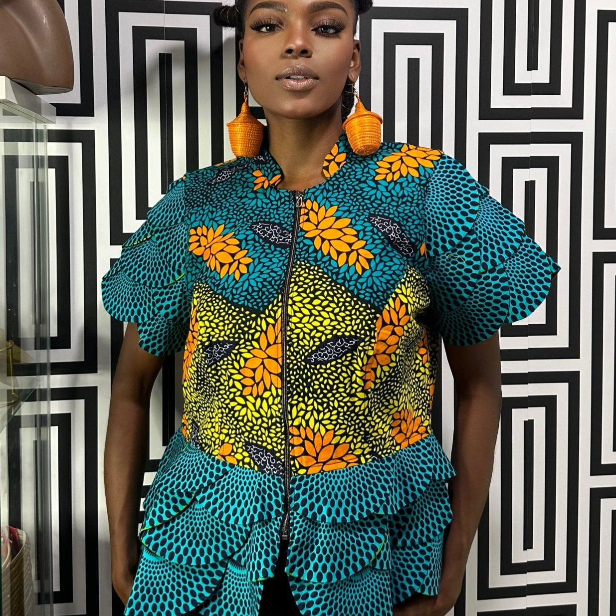 Ankara print blazer/top - Trufacebygrace