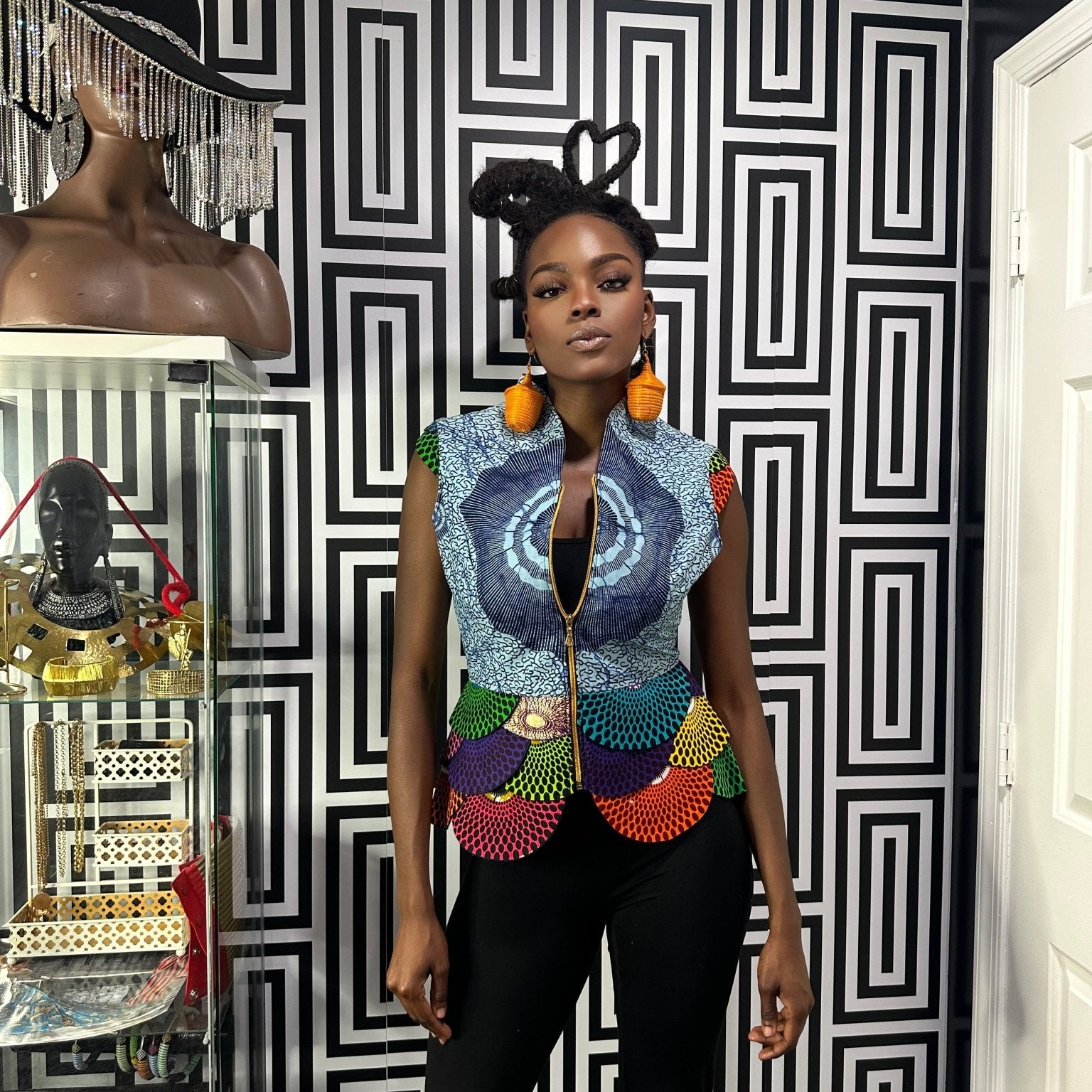 Ankara print blazer/top - Trufacebygrace