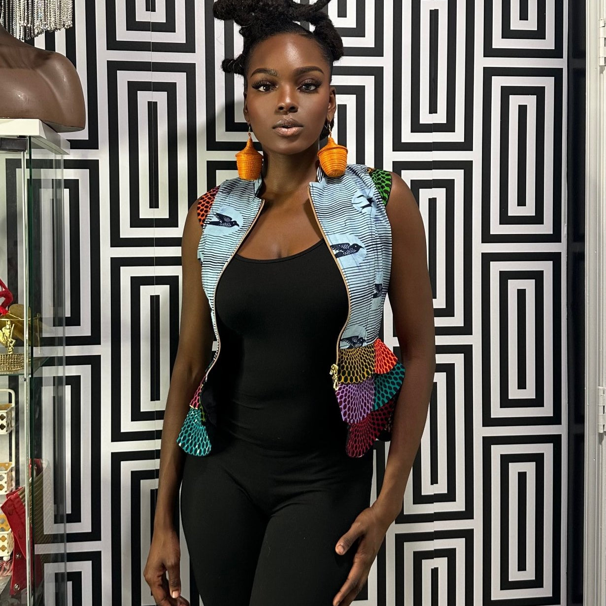 Ankara print blazer/top - Trufacebygrace
