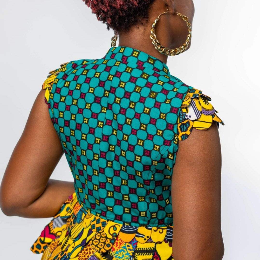 Ankara print blazer/top - Trufacebygrace