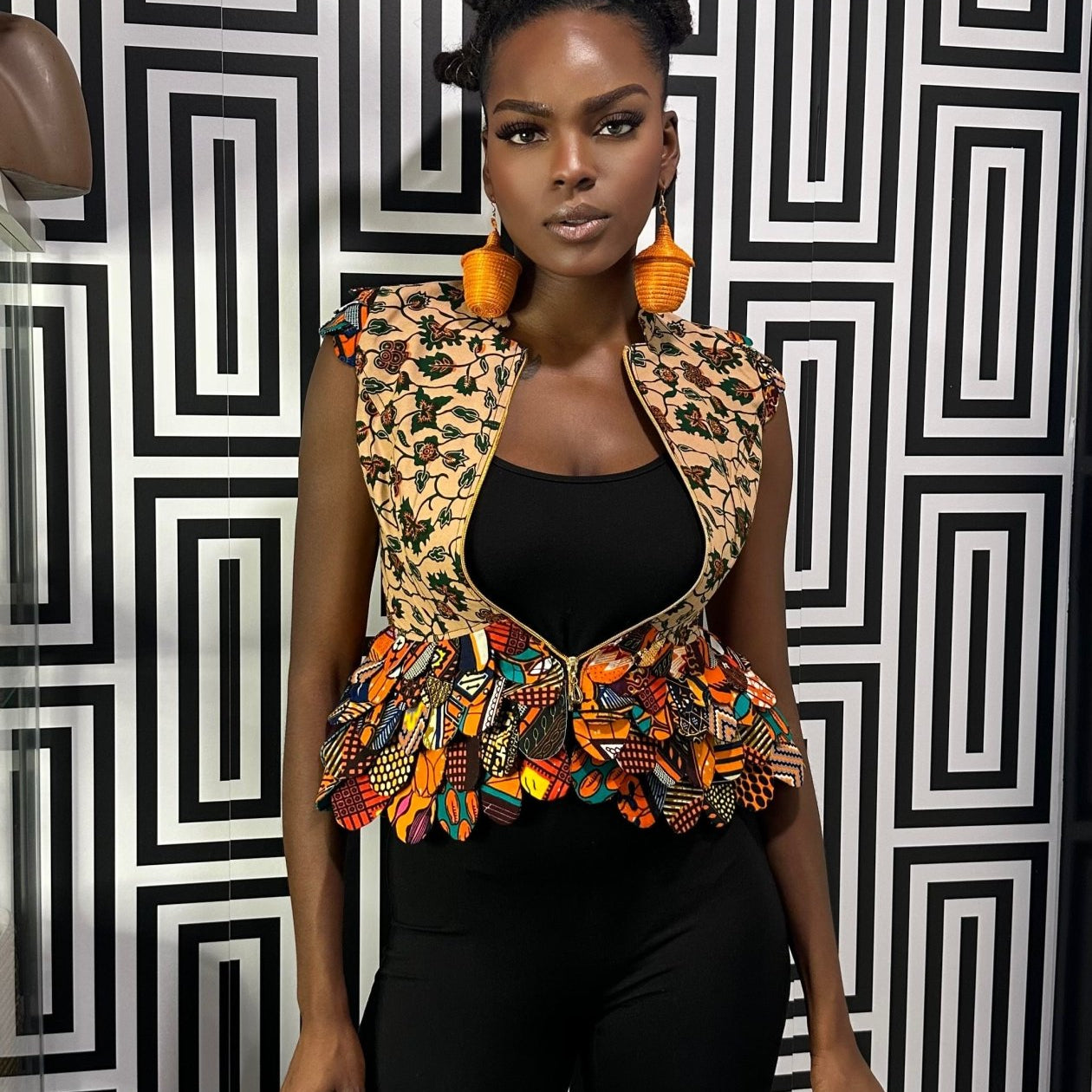 Ankara print blazer/top - Trufacebygrace