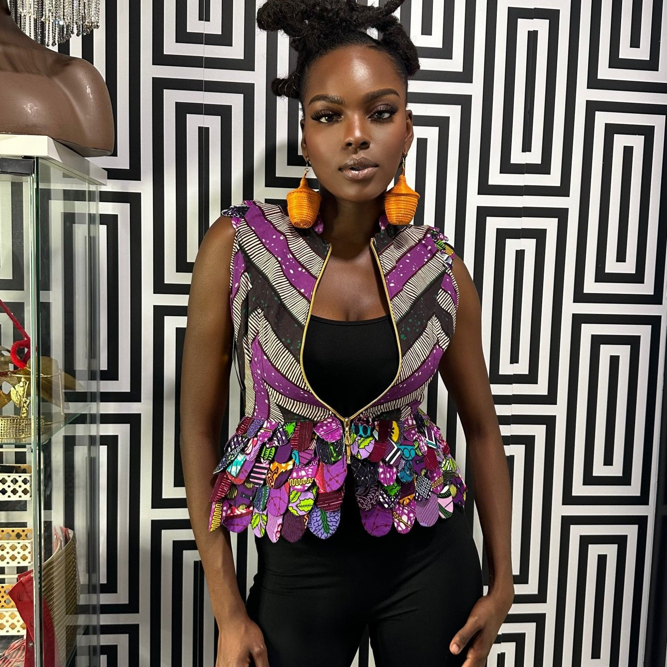 Ankara print blazer/top - Trufacebygrace