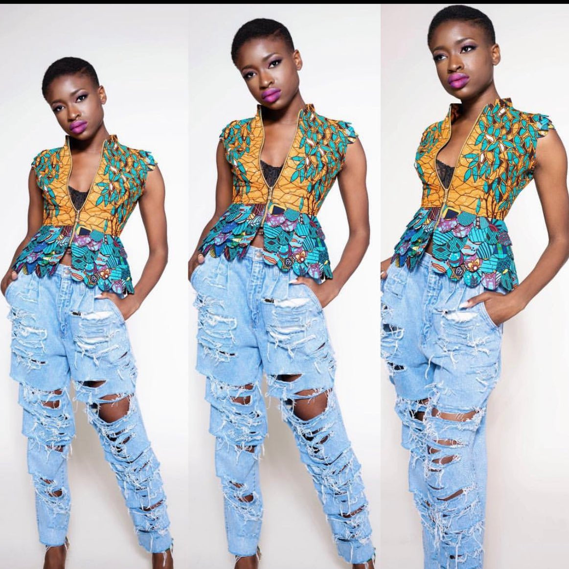 Ankara print blazer/top - Trufacebygrace