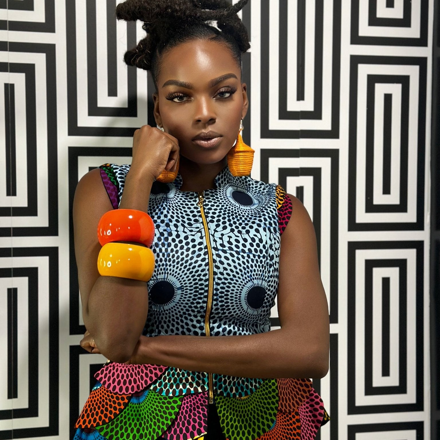 Ankara print blazer/top - Trufacebygrace