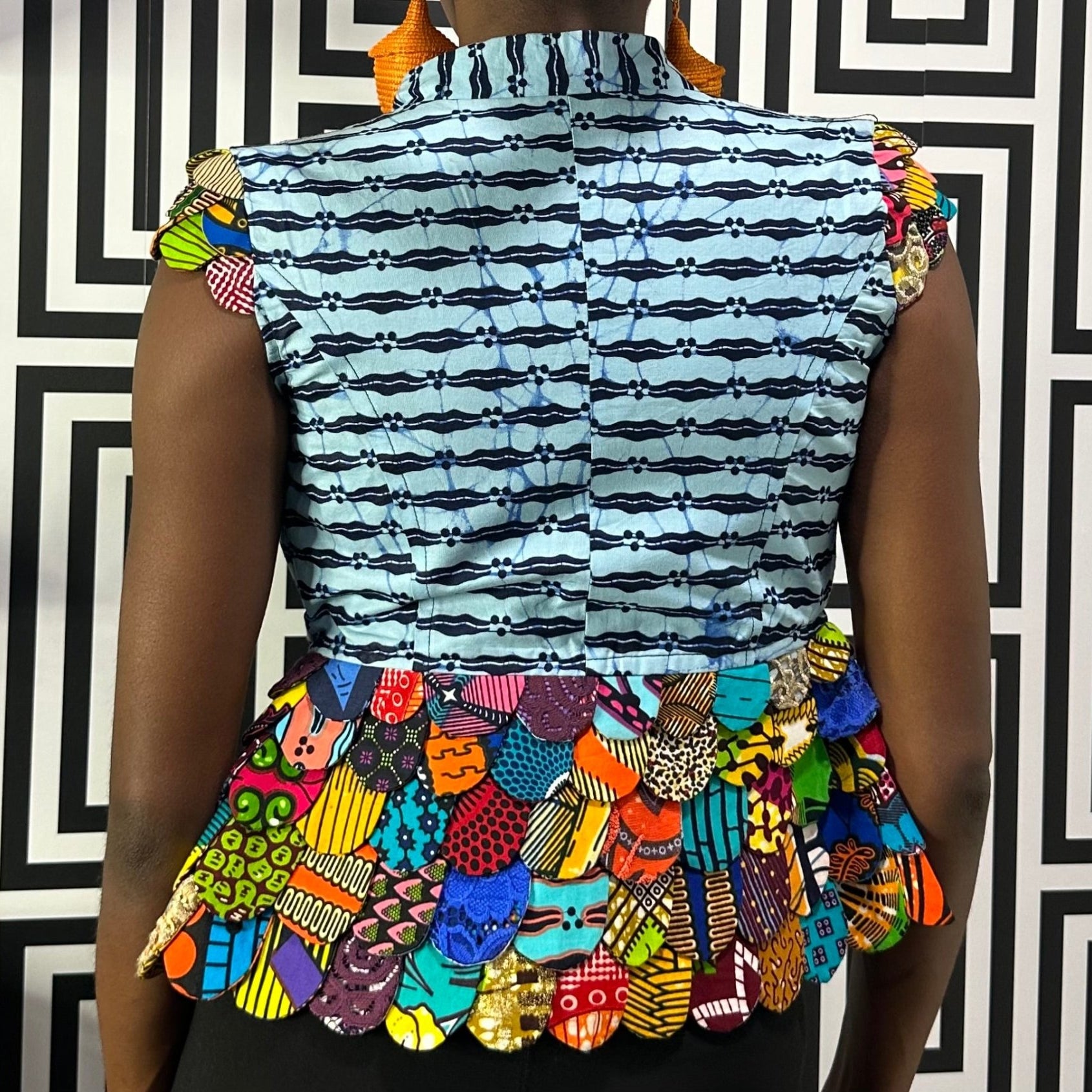 Ankara print blazer/top - Trufacebygrace