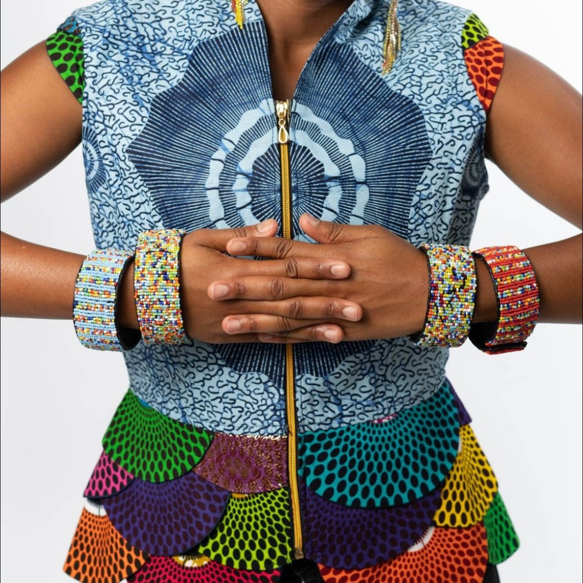 Ankara print blazer/top - Trufacebygrace