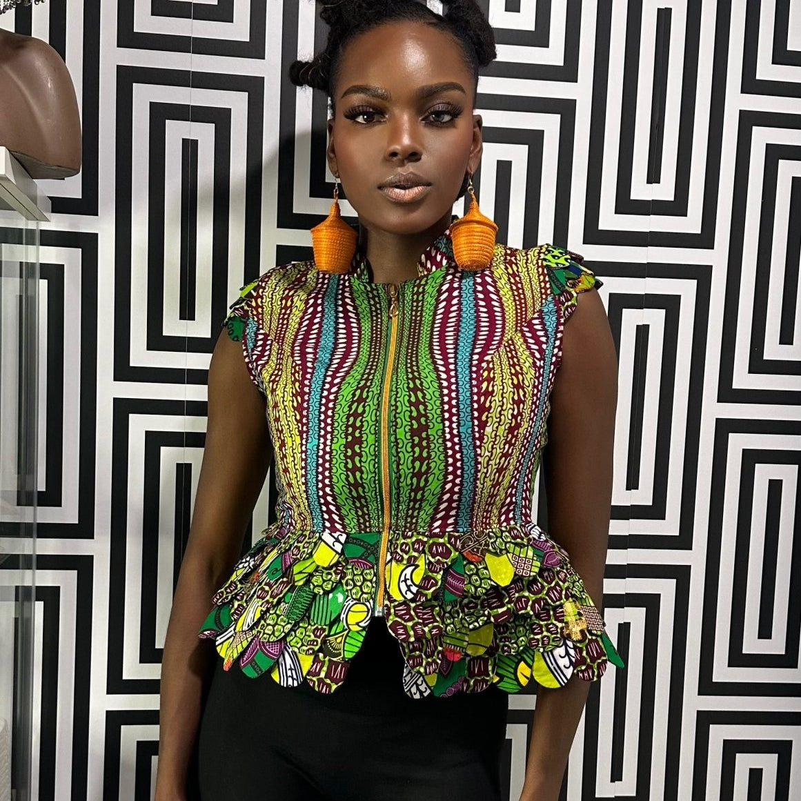 Ankara print blazer/top - Trufacebygrace