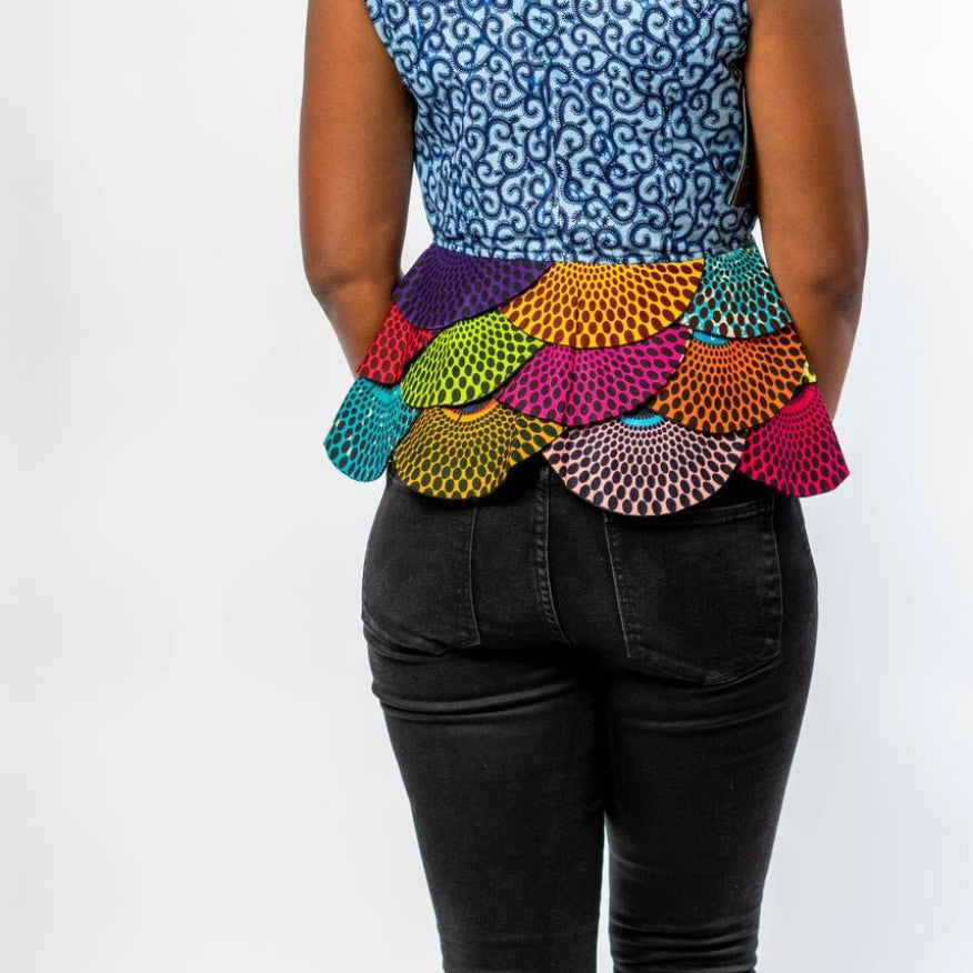 Ankara print blazer/top - Trufacebygrace