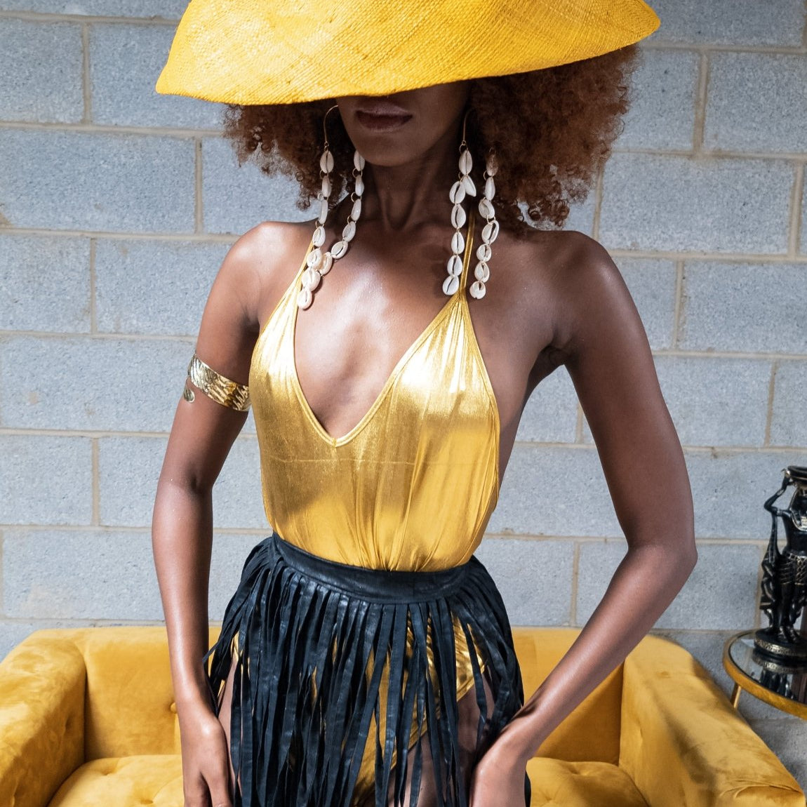 Ankara strips skirt /dress/cape - Trufacebygrace