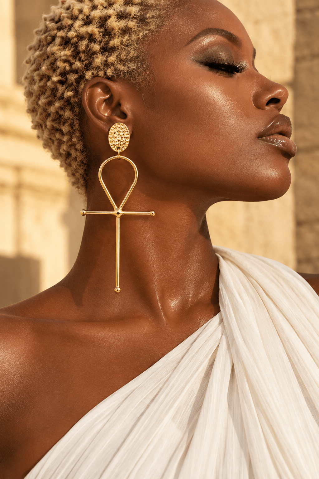 Ankh Statement Earrings - Trufacebygrace