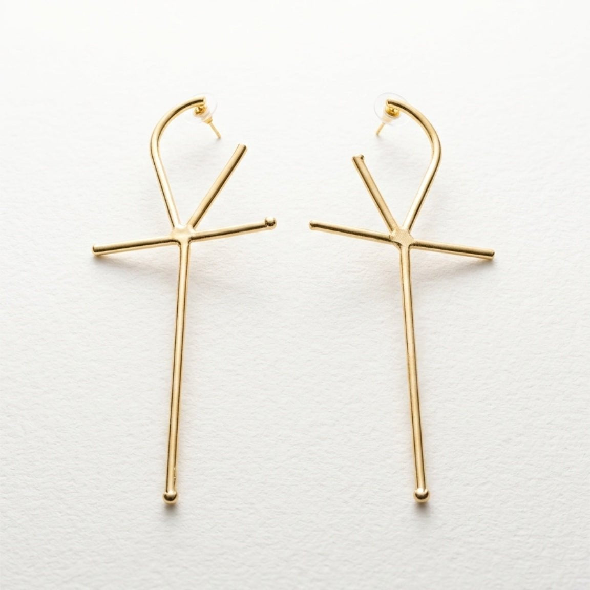 Ankh Statement Earrings - Trufacebygrace