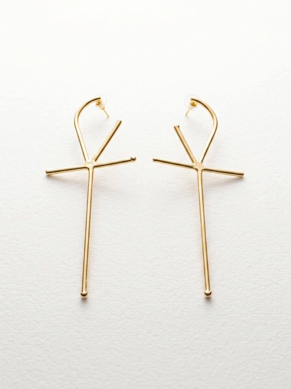 Ankh Statement Earrings - Trufacebygrace