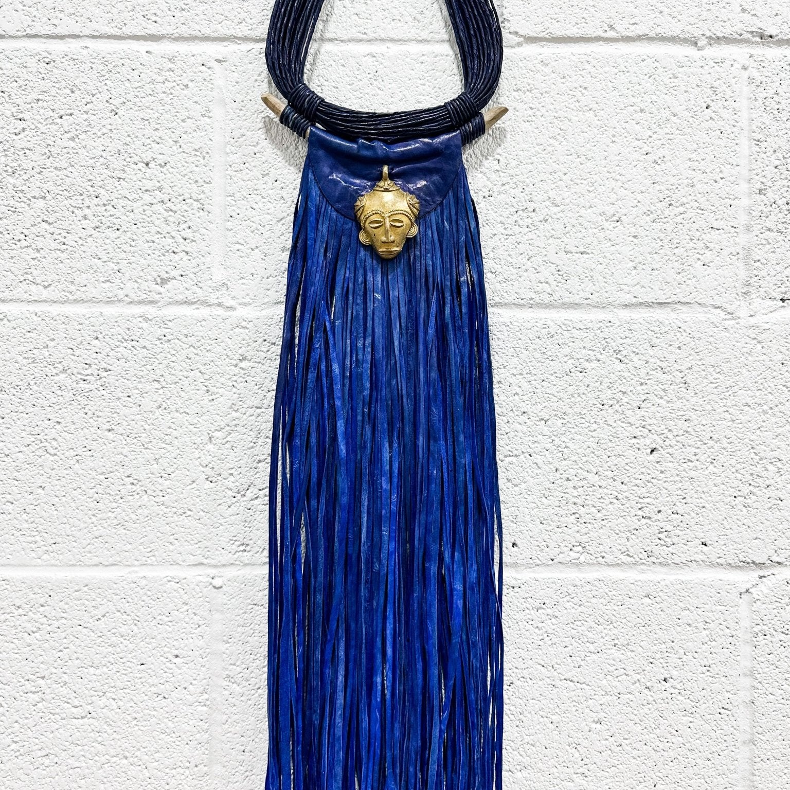 Asase Ya Genuine Leather statement Necklace - Trufacebygrace