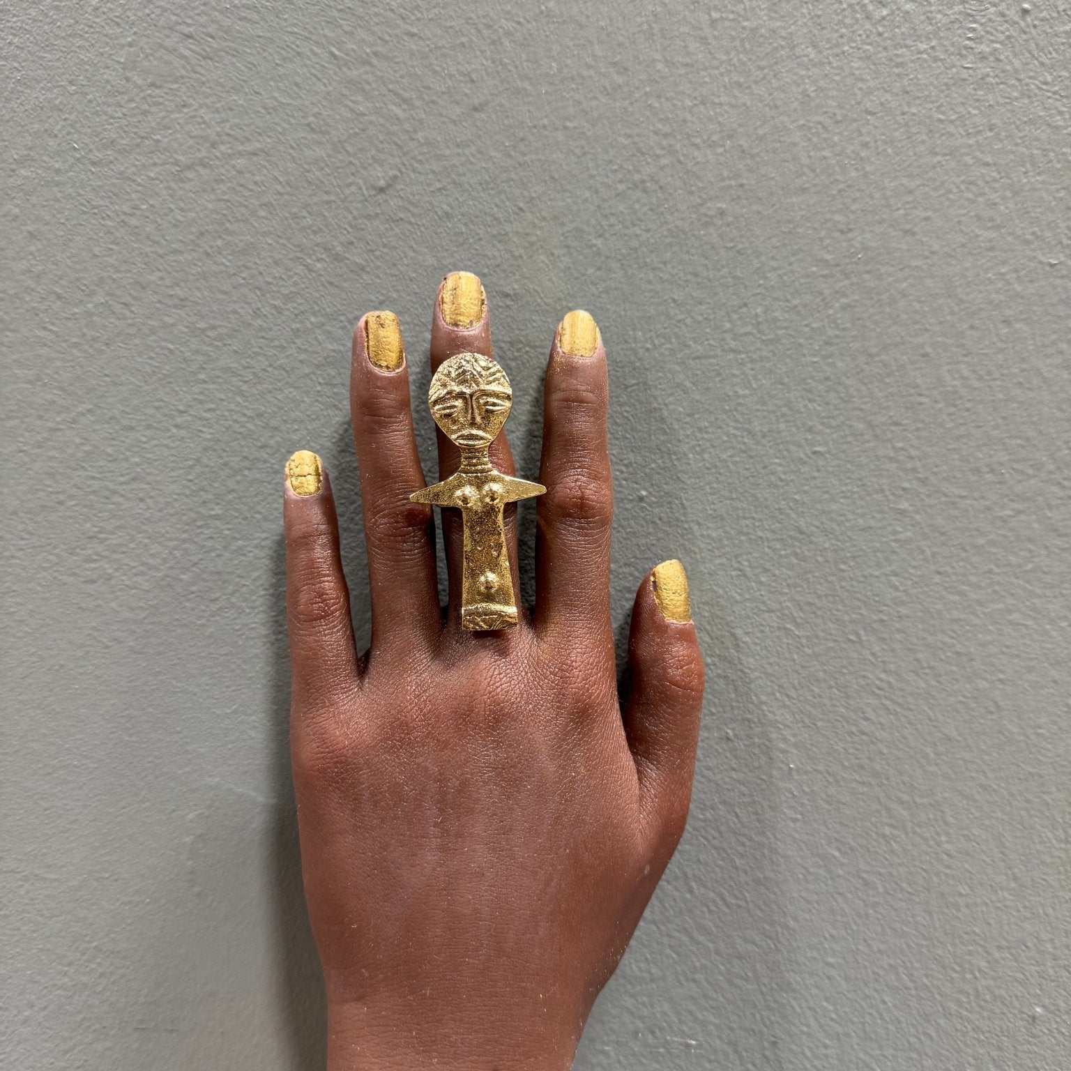 Asisimu Brass Statement Ring - Trufacebygrace