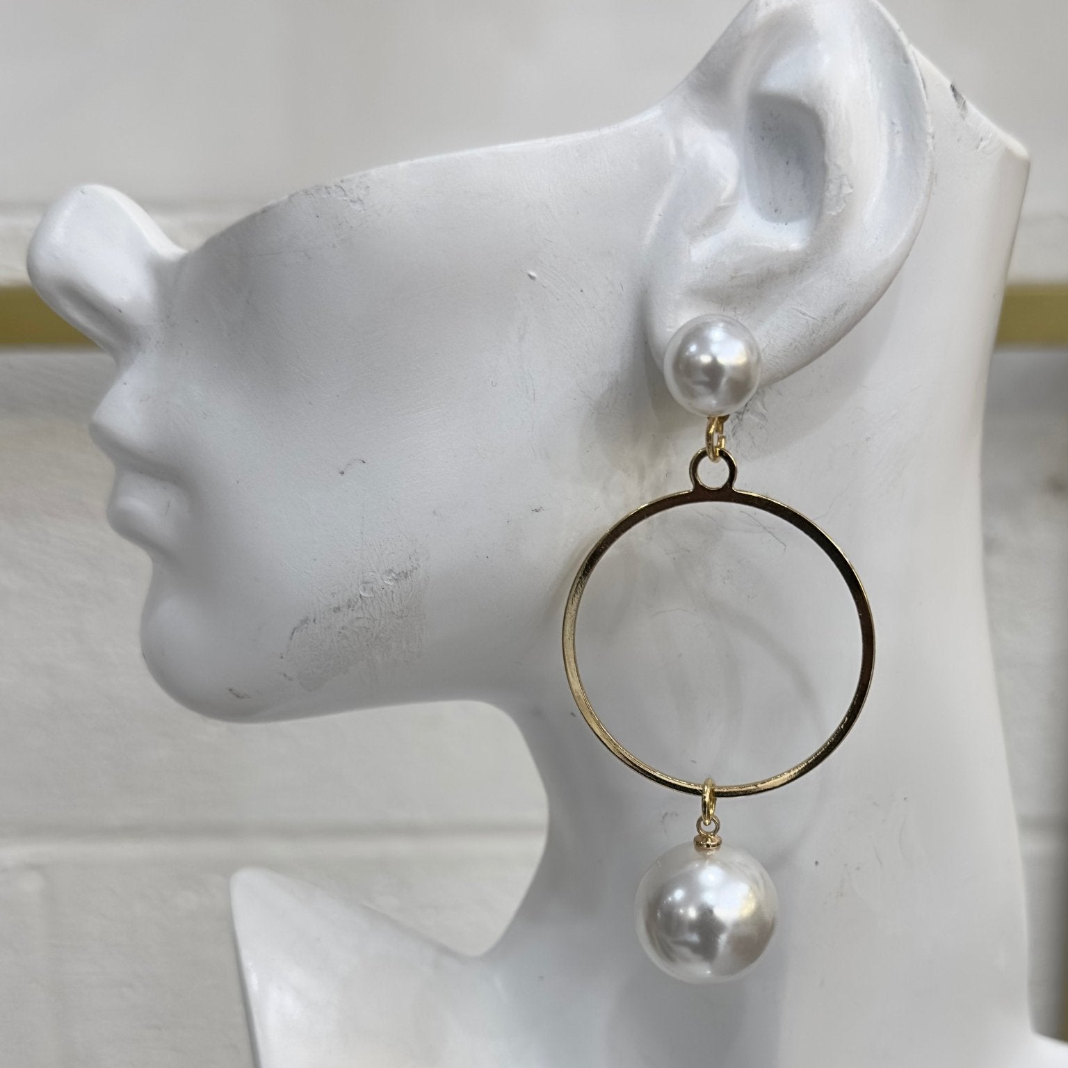 Asoadie Pearl Geo Earrings - Trufacebygrace