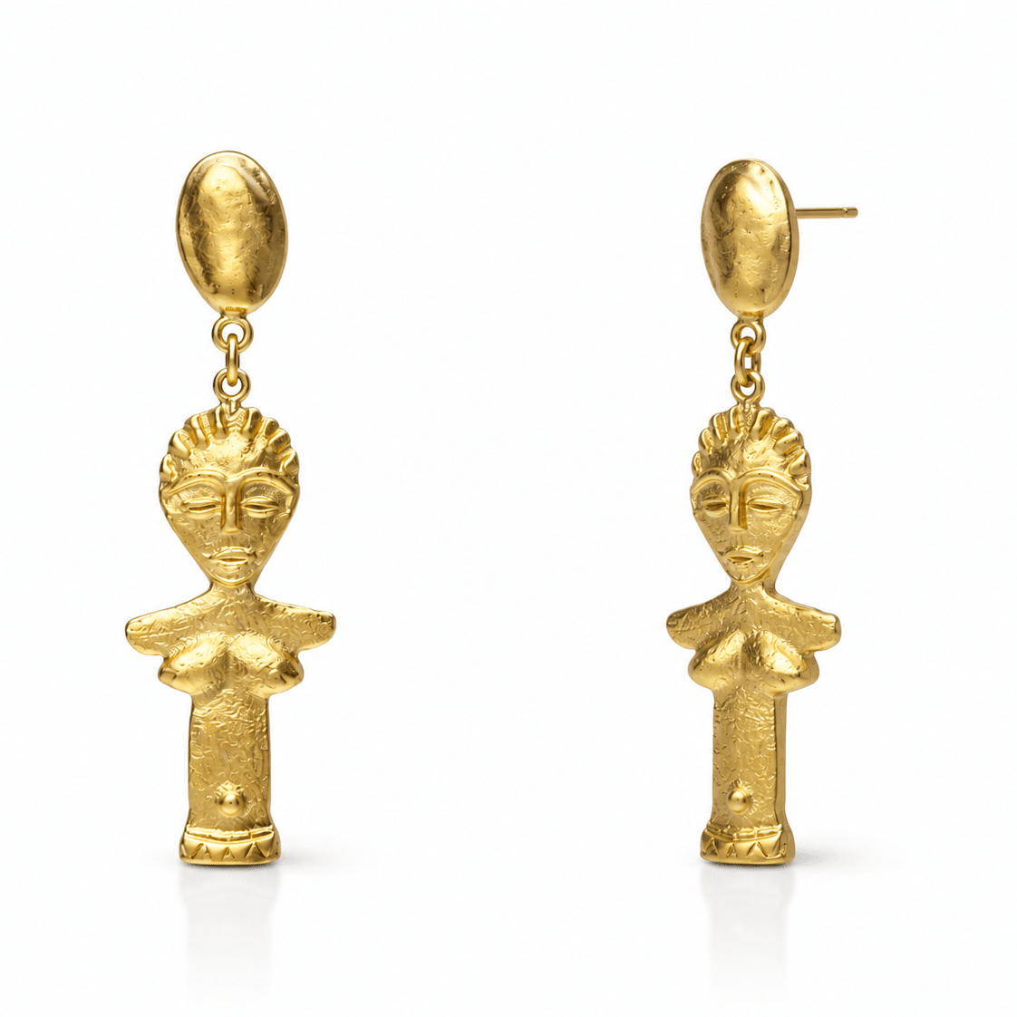 Atiagu Brass Statement Earrings - Trufacebygrace