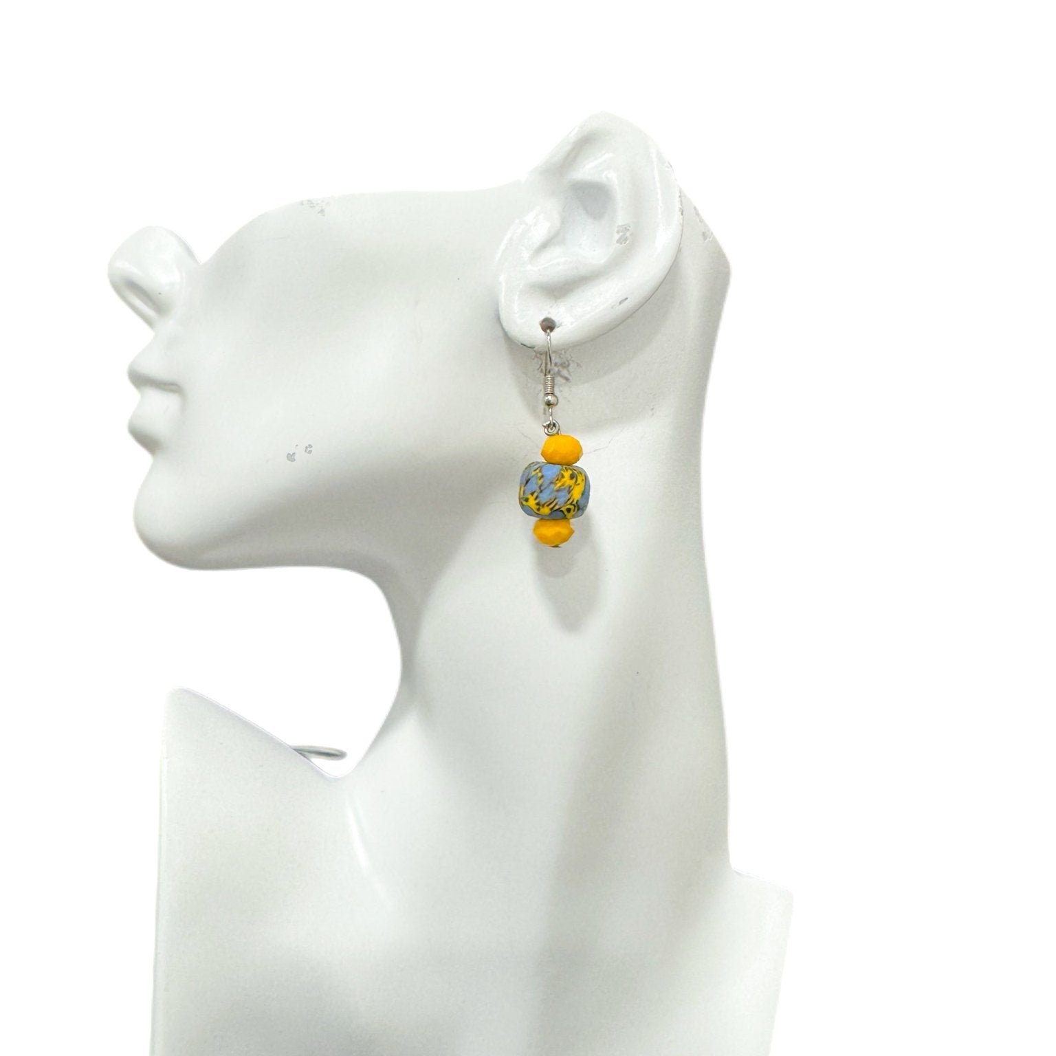 Authentic Krobo beads Earrings - Trufacebygrace