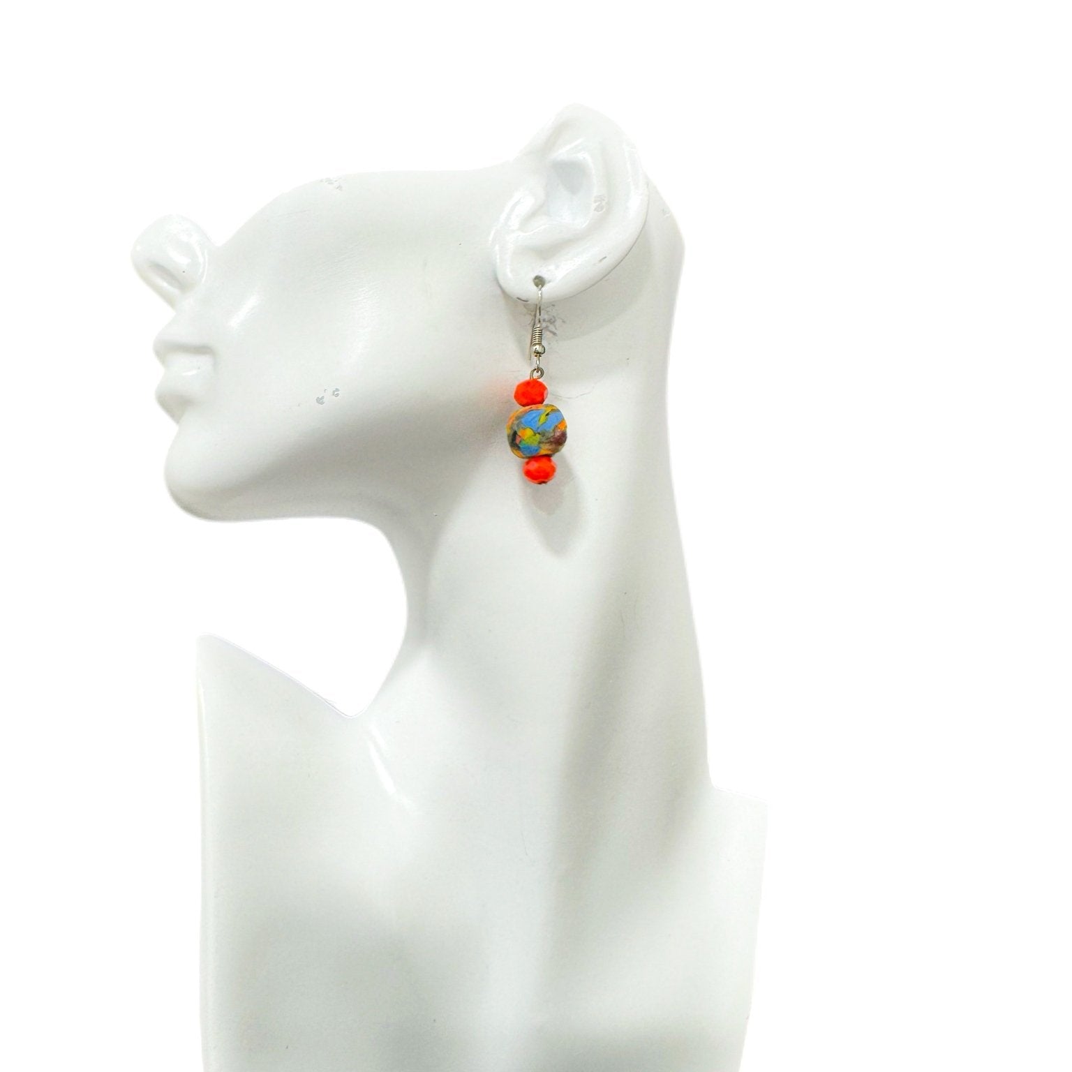 Authentic Krobo beads Earrings - Trufacebygrace
