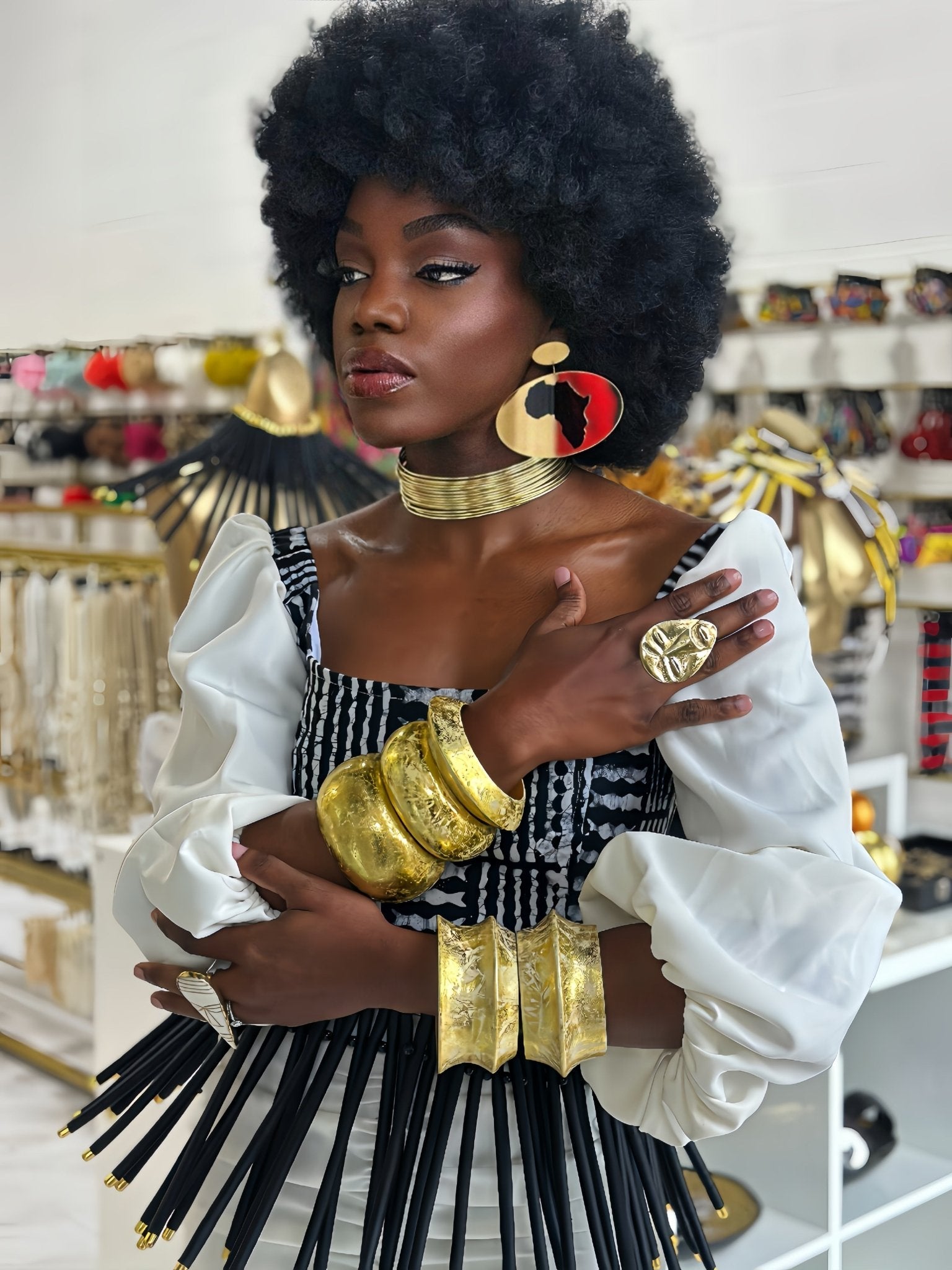 Aye Wura Statement Bangles - Trufacebygrace
