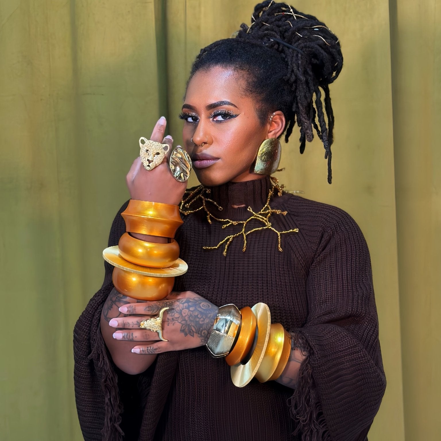 Aye Wura Statement Bangles - Trufacebygrace
