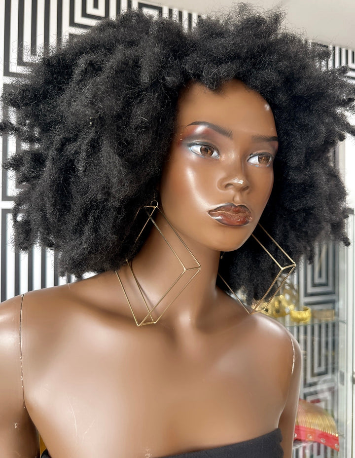 Ayika - 3D Geometric Hoop Earring - Trufacebygrace
