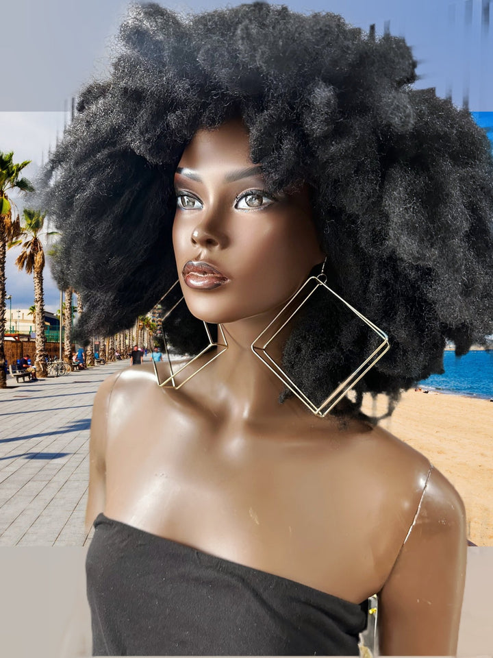 Ayika - 3D Geometric Hoop Earring - Trufacebygrace