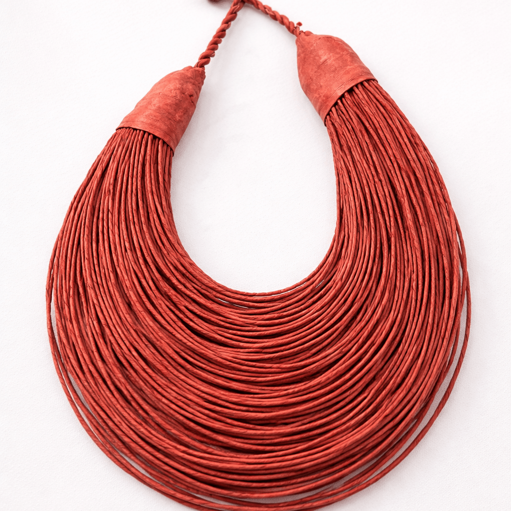 Aziza Genuine leather Multi - strand Statement necklace - Trufacebygrace