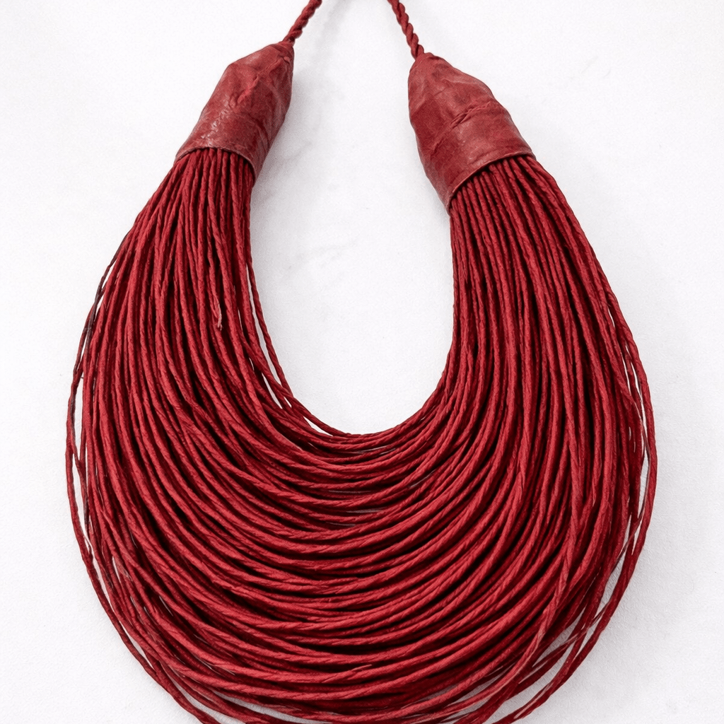 Aziza Genuine leather Multi - strand Statement necklace - Trufacebygrace