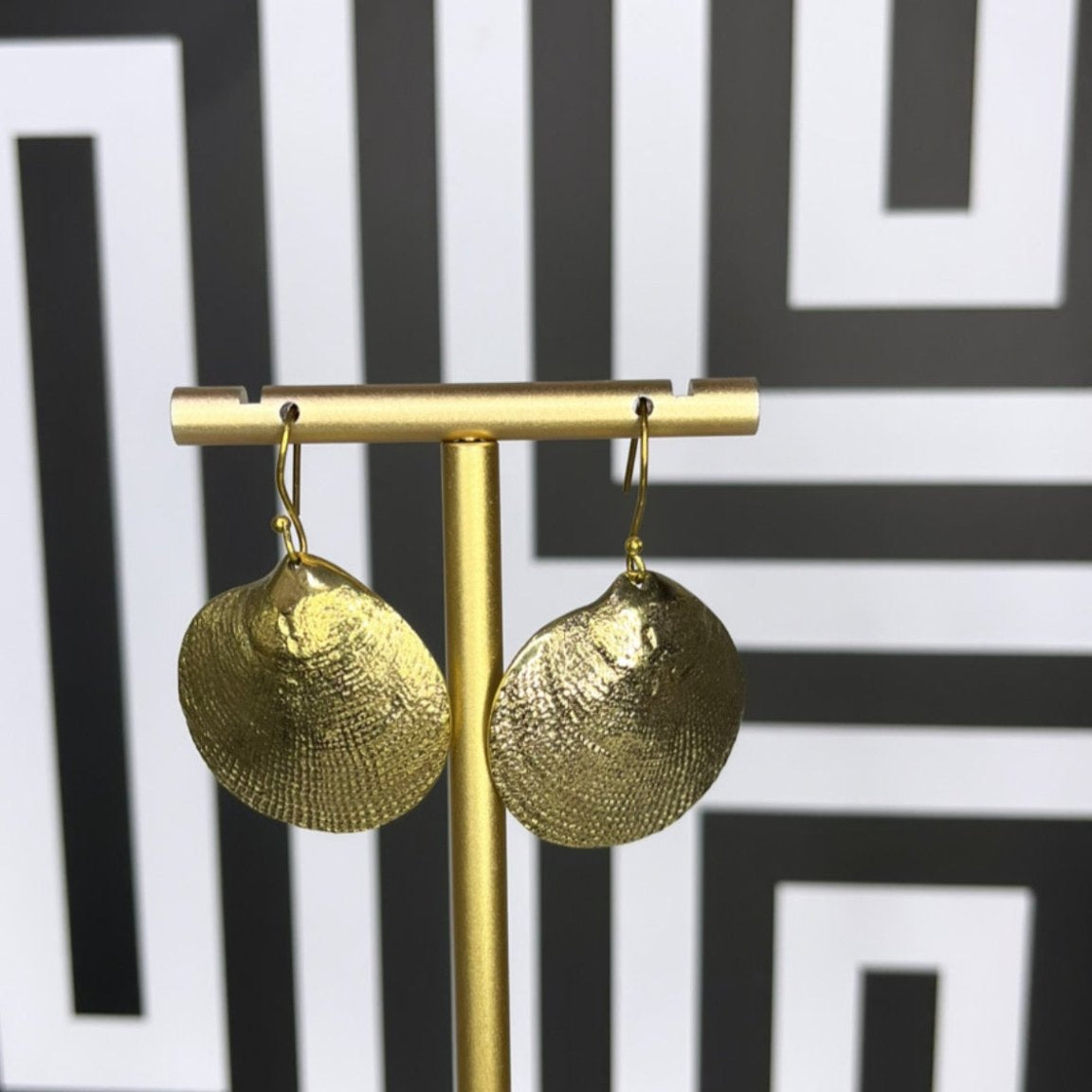 Badu Statement brass shell necklace set - Trufacebygrace
