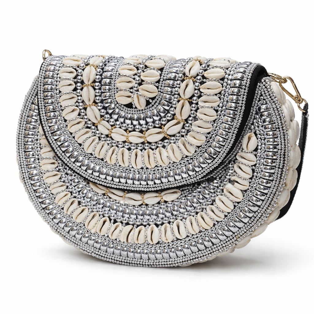 Bahari Luxe Cowry Shell Clutch - Trufacebygrace