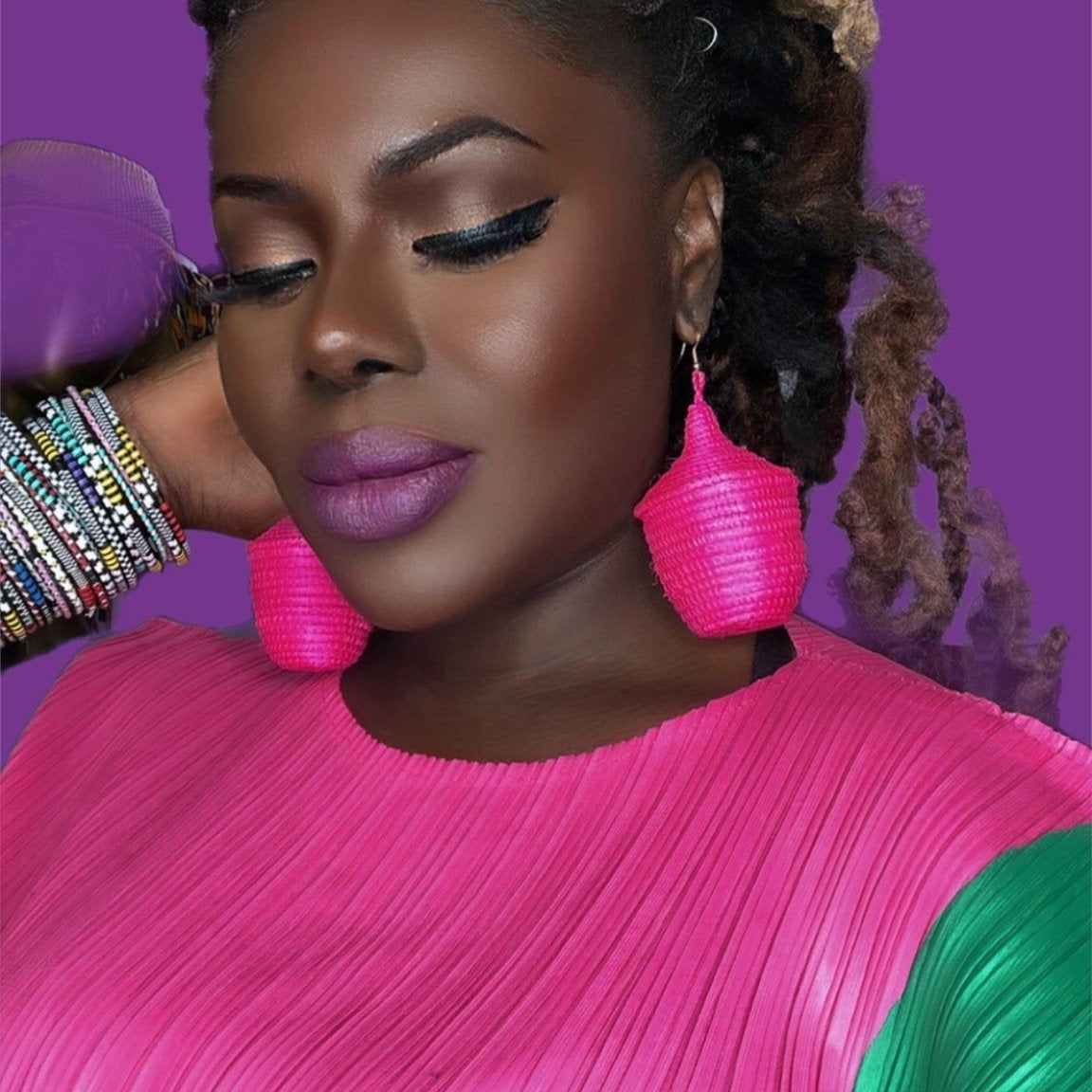 Bambaro Basket Earrings - Trufacebygrace
