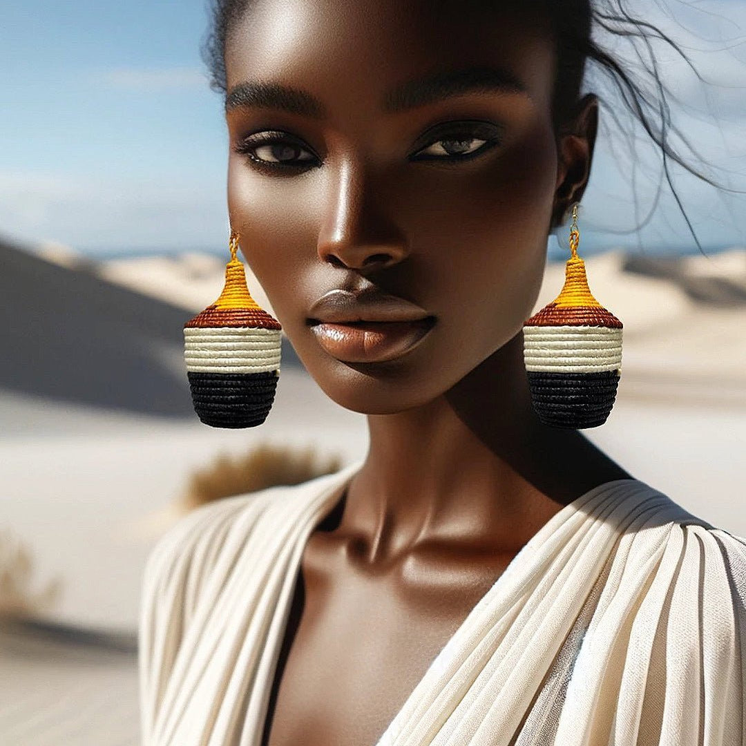Bambaro Basket Earrings - Trufacebygrace