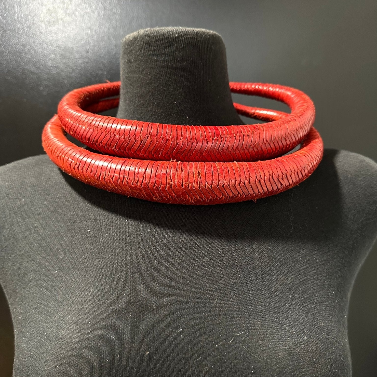 Bankula Genuine leather BIG chunky necklace - Trufacebygrace