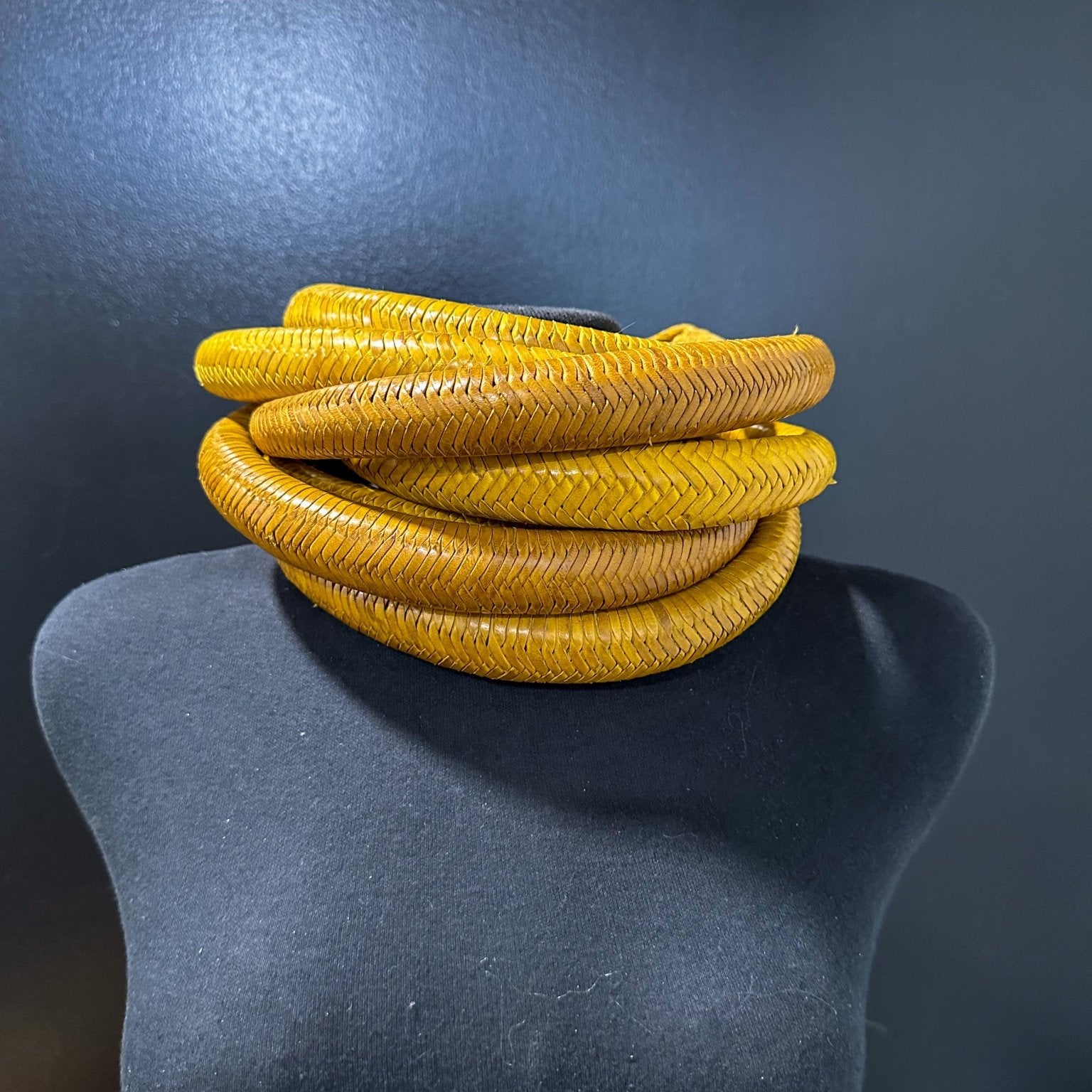 Bankula Genuine leather BIG chunky necklace - Trufacebygrace