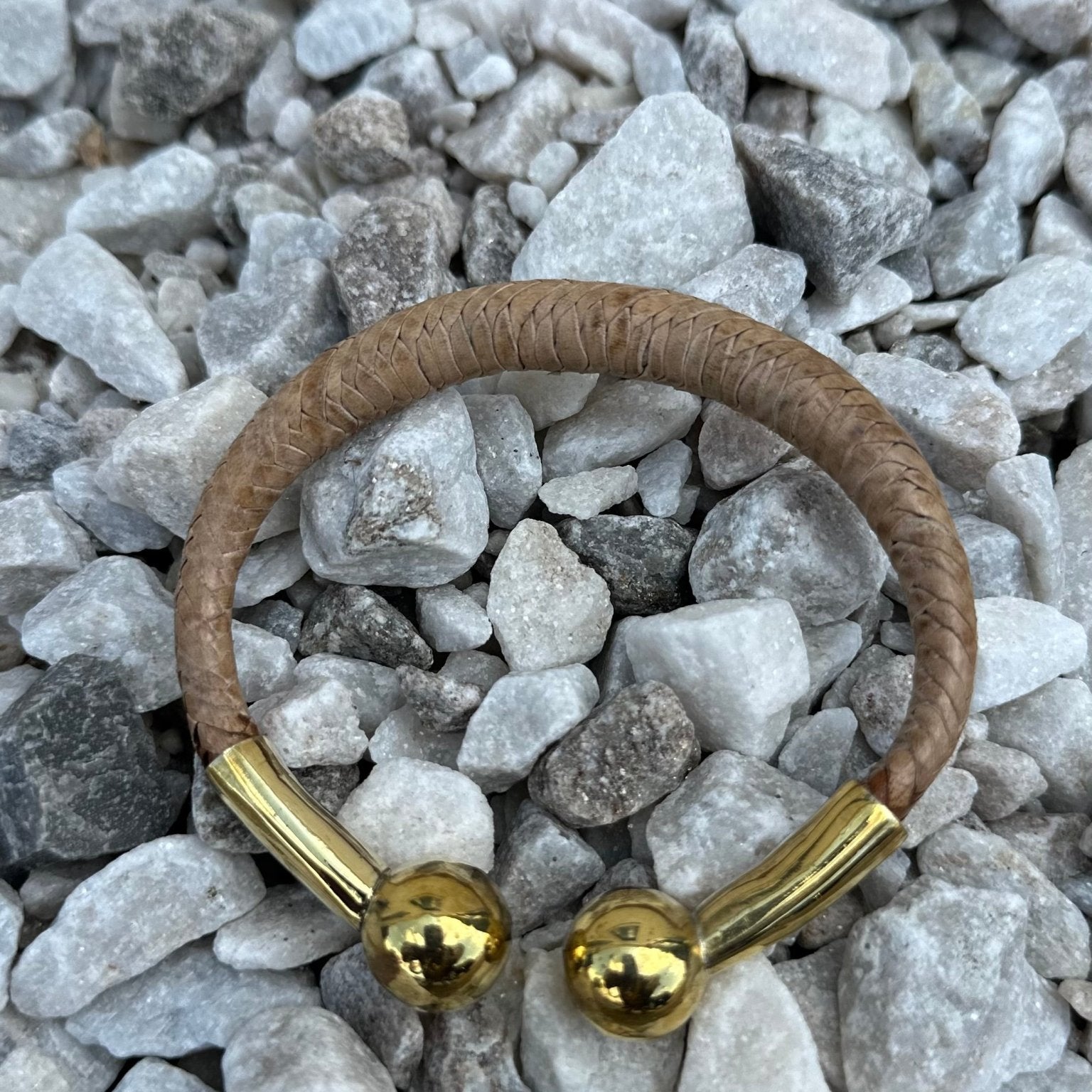 Bankula Leather with Brass Bracelets - Trufacebygrace
