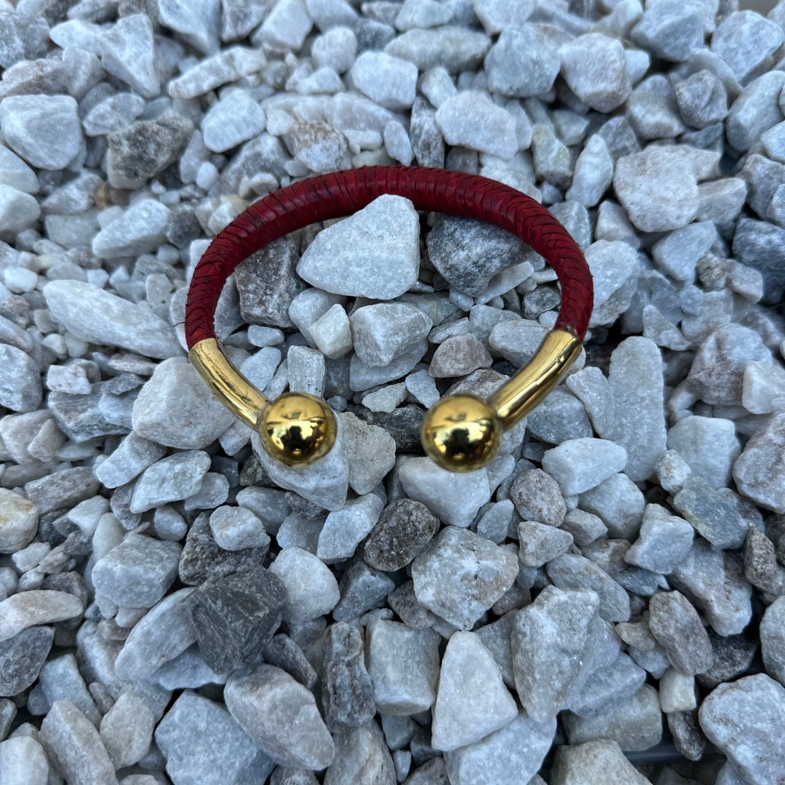 Bankula Leather with Brass Bracelets - Trufacebygrace