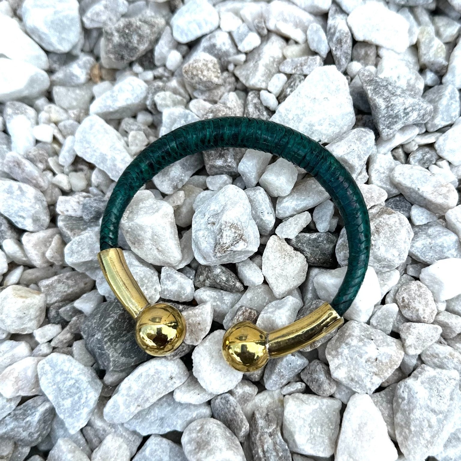 Bankula Leather with Brass Bracelets - Trufacebygrace